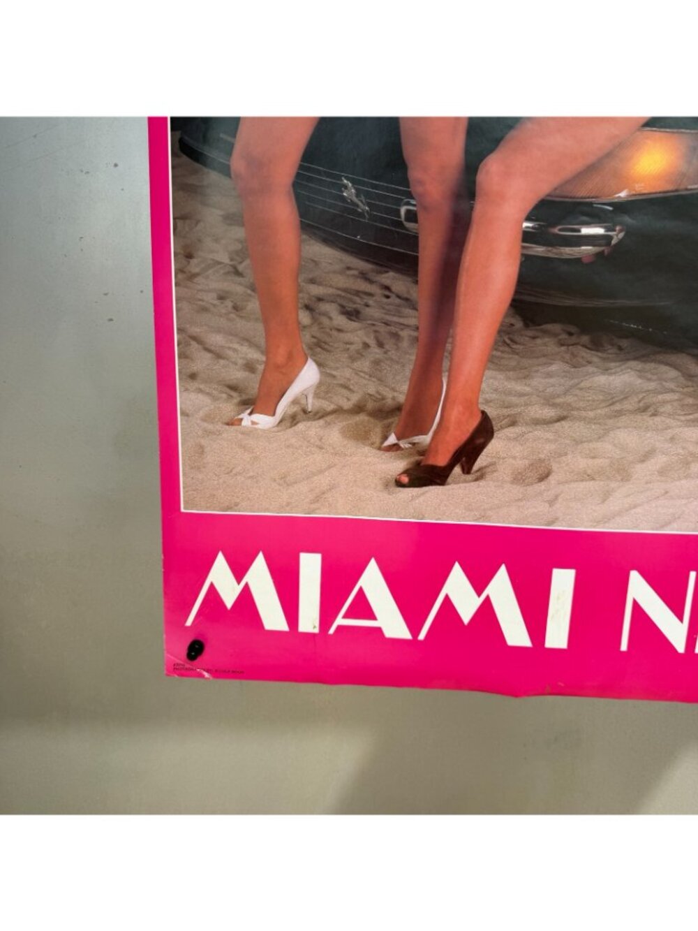 Vtg 1986 MIAMI NICE Babes & Ferrari Poster ~22x34” Miami Vice Sexy Detectives - Picture 6 of 14